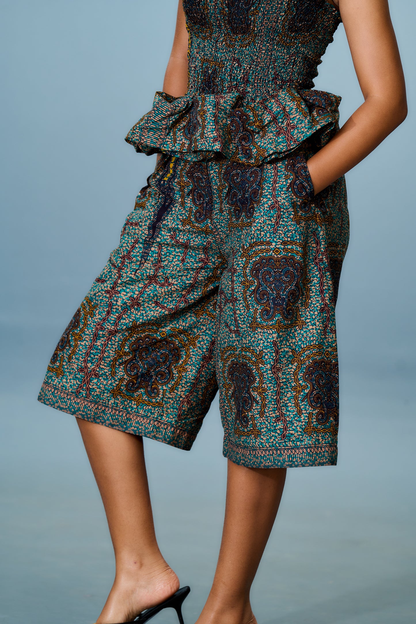 Zuri Wide Leg Shorts Set