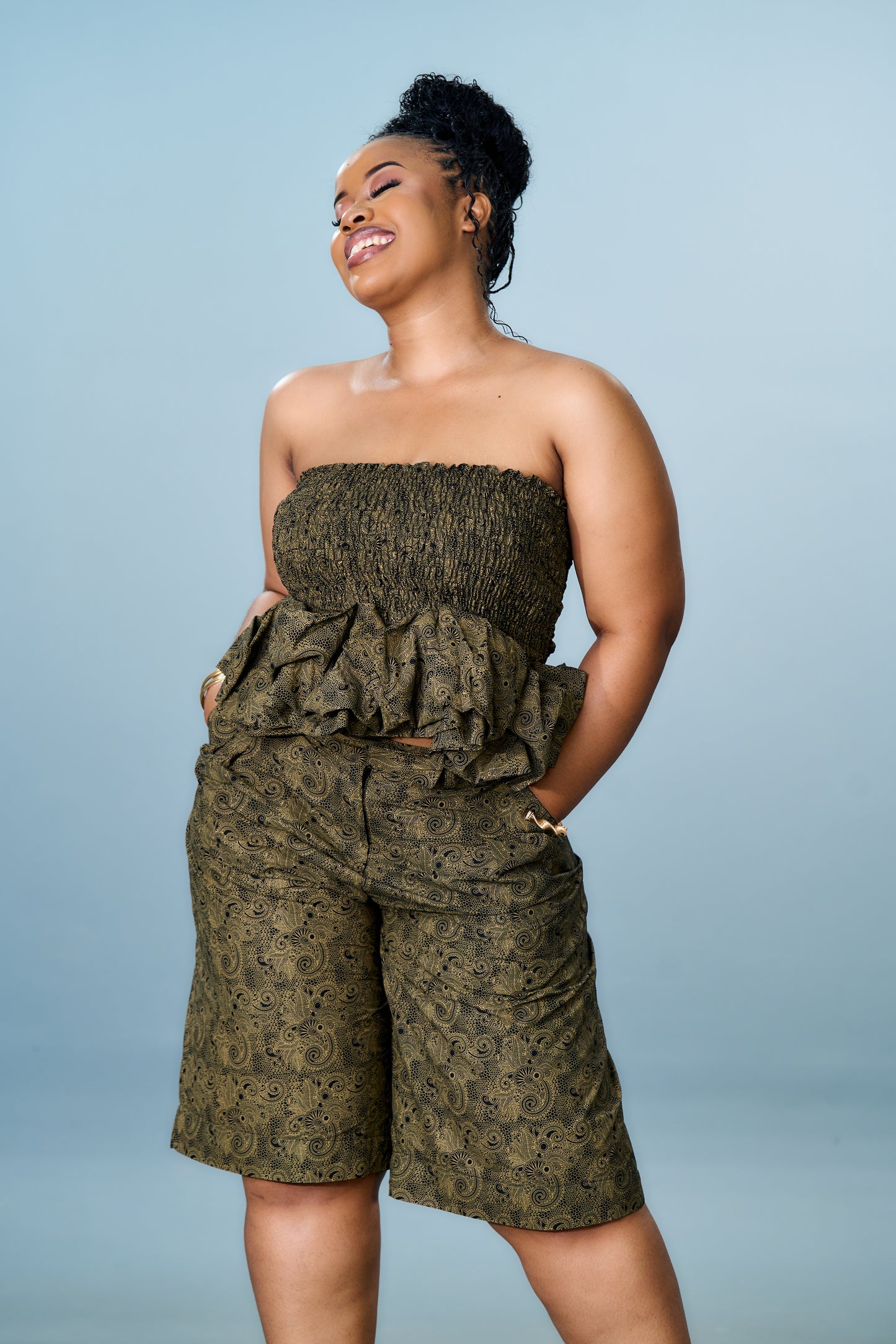 Zuri Wide Leg Shorts Set