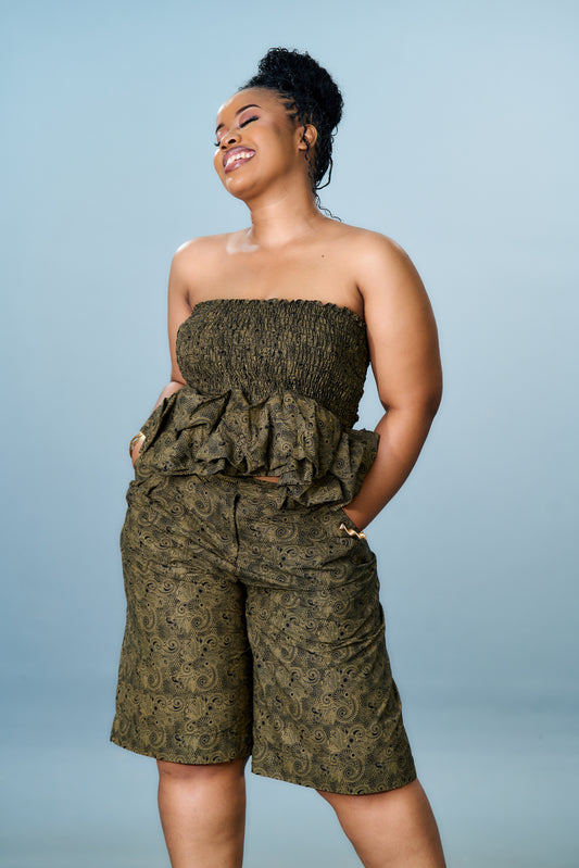 Zuri Wide Leg Shorts Set